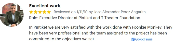 Review for Jose Alexander Perez Angarita
