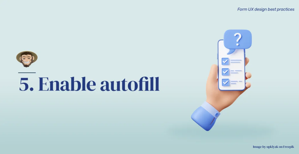 Practice 5: Enable autofill