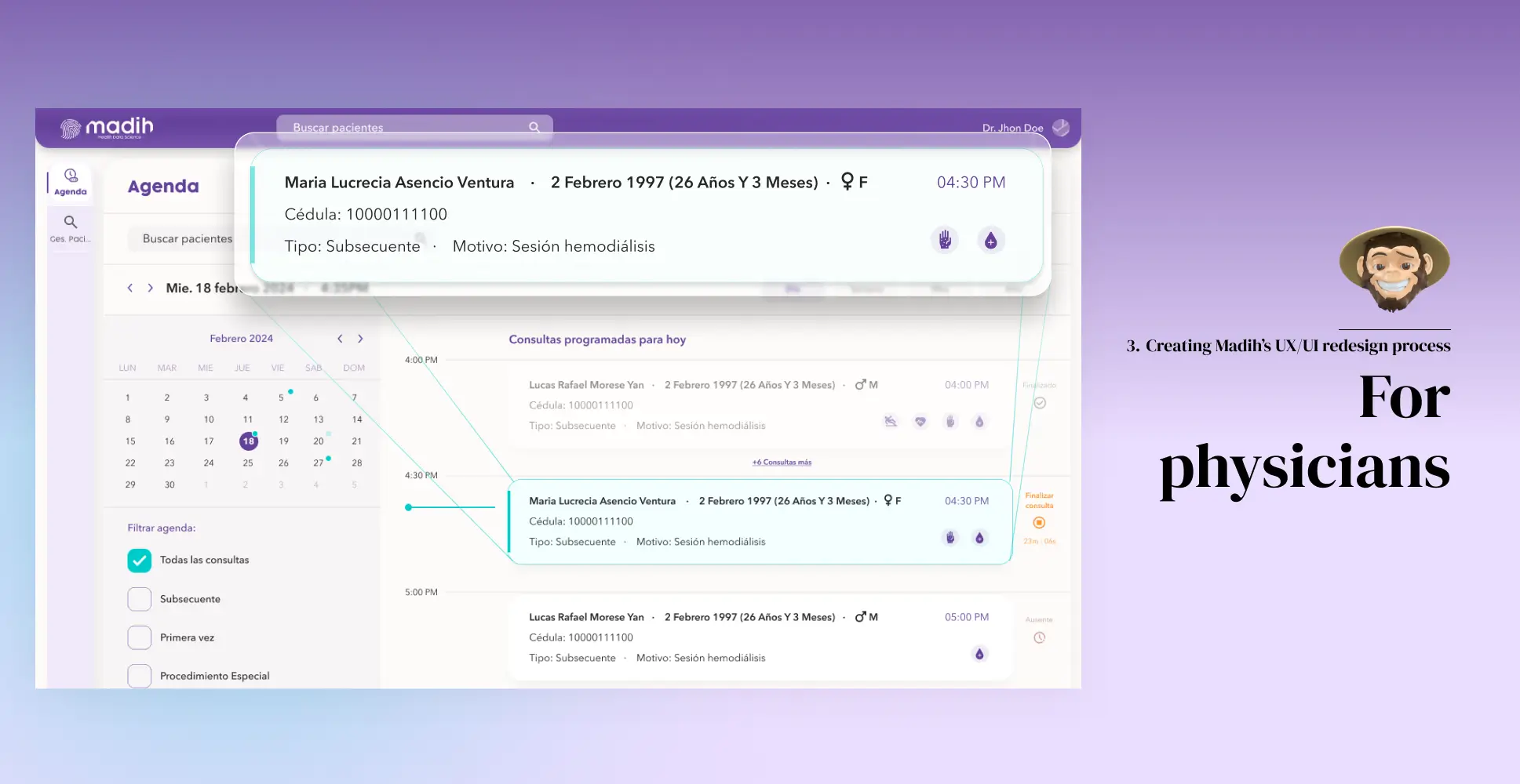 3.  Creating Madih’s UX/UI redesign process