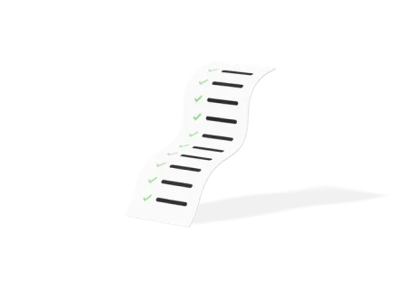 Icono de una lista de verificación