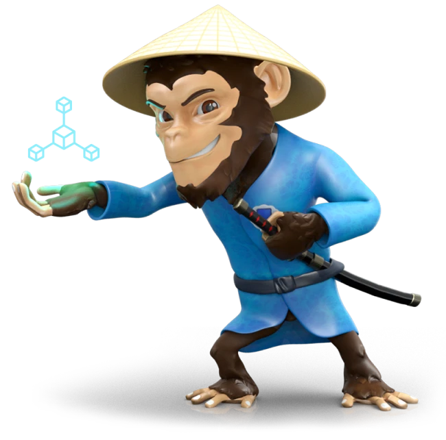 Foonkie Monkey - Ninja character representing agility and innovation